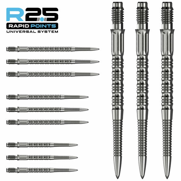 Mission R2.5 Rapid Steel Tip Screw In Dart Points - GV2