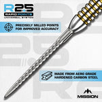 Mission R2.5 Rapid Steel Tip Screw In Dart Points - RVX