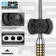 Mission R2.5 Rapid Steel Tip Dart Points - Point Changer Tool