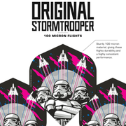Original Stormtrooper Standard No2 Dart Flights - 3 Troopers and Space Craft