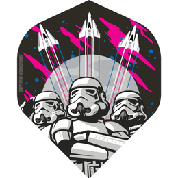 Original Stormtrooper Standard No2 Dart Flights - 3 Troopers and Space Craft