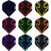Pentathlon TDP Lux Black Series Dart Flights - 100 Micron - No2 Standard