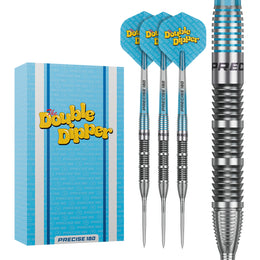 Precise 180 Bela The Double Dipper Steel Tip Darts - 90% Tungsten