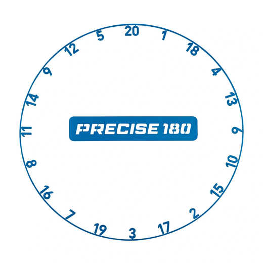 Precise 180 One Piece Number Ring - Arctic Blue