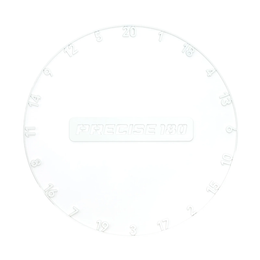 Precise 180 One Piece Number Ring - Classic White