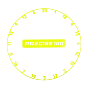 Precise 180 One Piece Number Ring - Electric Yellow