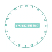 Precise 180 One Piece Number Ring - Frozen Mint