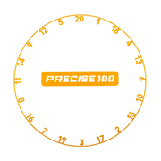 Precise 180 One Piece Number Ring - Tiger Orange