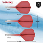 Mission Force 90 Red Gradient No6 Moulded Flights