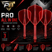 PB Darts Pro All In One Moulded Flight System