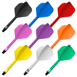 Shot Flight Deck One Piece Dart Flight and Shaft System