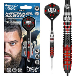 Shot Michael Smith Tenacious Steel Tip Darts - 90% Tungsten