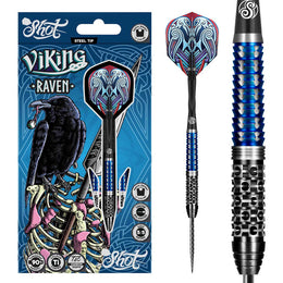 Shot Viking Raven Steel Tip Darts - 90% Tungsten