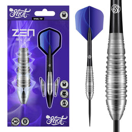 Shot Zen Budo Steel Tip Darts - 80% Tungsten