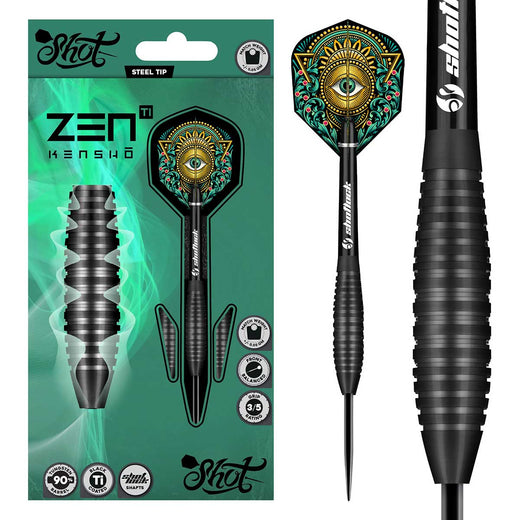 Shot Zen Kensho Steel Tip Darts - 90% Tungsten