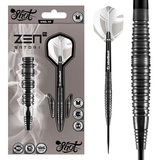 Shot Zen Satori Steel Tip Darts - 90% Tungsten