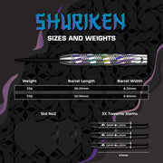 Mission Shuriken Steel Tip Darts – 90% Tungsten