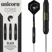 Unicorn Core Plus Win Style 2 Steel Tip Darts – Black Brass