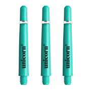 Unicorn Gripper 4 Polycarbonate Shafts - Dart Stems - Neon Teal