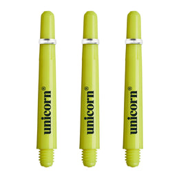 Unicorn Gripper 4 Polycarbonate Shafts - Dart Stems - Neon Yellow