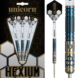 Unicorn Hexium Style 2 Steel Tip Darts – 90% Tungsten