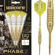 Unicorn John Lowe Phase 3 World Champion Steel Tip Darts – 90% Tungsten