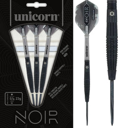 Unicorn Noir Style 2 Steel Tip Darts – 90% Tungsten