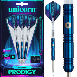 Unicorn Prodigy 01 Steel Tip Darts – 95% Tungsten