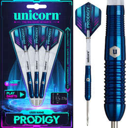 Unicorn Prodigy 02 Steel Tip Darts – 95% Tungsten