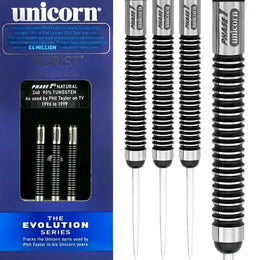 Unicorn Purist Evolution Phase 1 Steel Tip Darts – 90% Tungsten