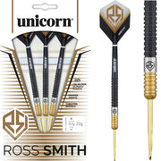 Unicorn Ross Smith Two-Tone Steel Tip Darts – 90% Tungsten