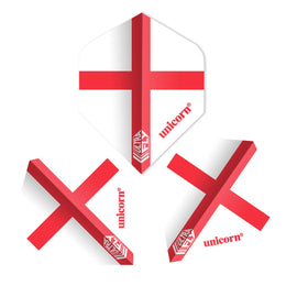 Unicorn Ultrafly Plus England Flag Dart Flights