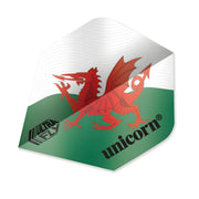 Unicorn Ultrafly Plus Wales Flag Dart Flights
