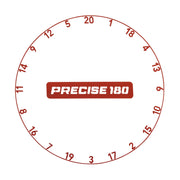 Precise 180 One Piece Number Ring - Faded Red