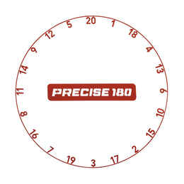 Precise 180 One Piece Number Ring - Faded Red