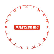 Precise 180 One Piece Number Ring - Inferno Red