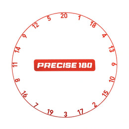 Precise 180 One Piece Number Ring - Inferno Red