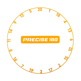 Precise 180 One Piece Number Ring - Tiger Orange