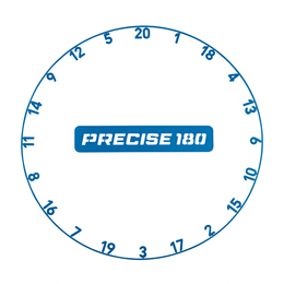 Precise 180 One Piece Number Ring - Arctic Blue