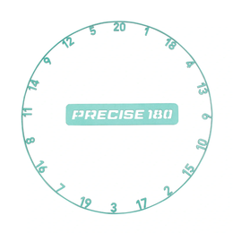 Precise 180 One Piece Number Ring - Frozen Mint