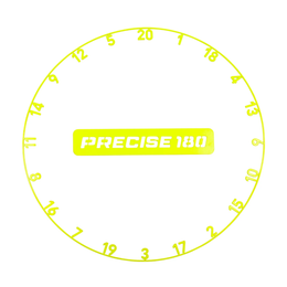 Precise 180 One Piece Number Ring - Electric Yellow
